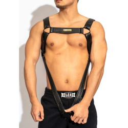 BDSMaster Harnais Sexy Harness Simili Noir